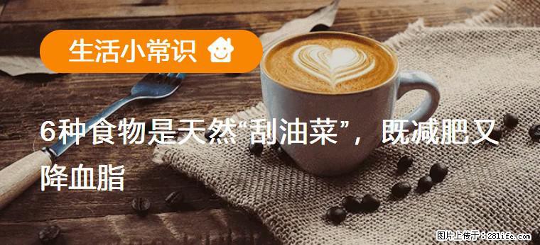 【生活小常识】6种食物是天然“刮油菜”，既减肥又降血脂 - 晋中生活资讯 - 晋中28生活网 jz.28life.net